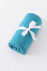 Teal baby bamboo swaddle blanket