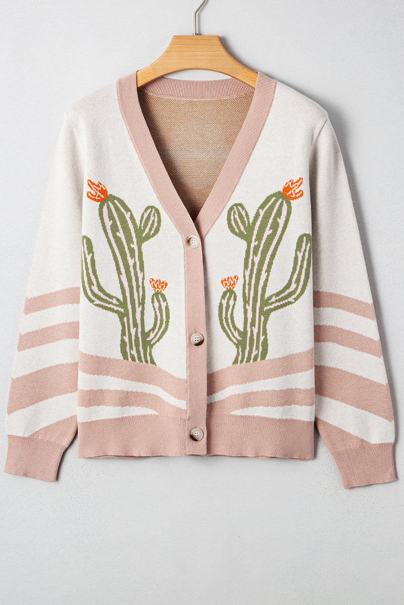 Apricot Desert Cactus Buttoned Front Sweater Cardigan – Simply Savannah  Boutique