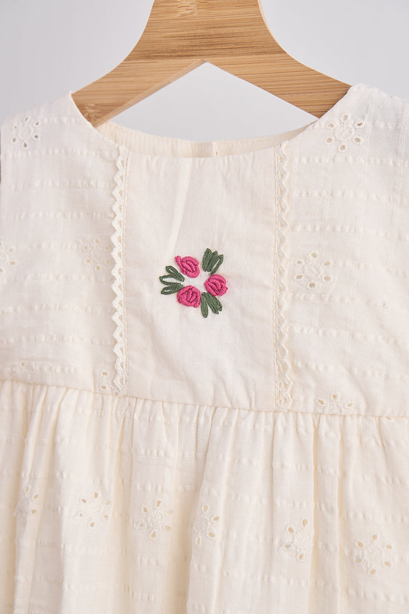 White hand embroidery lace dress – Simply Savannah Boutique