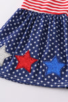 Patriotic star girl bell pants