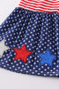 Patriotic star girl bell pants