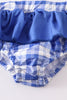 Blue kentucky wildcats embroidery 2pc girl swimsuit