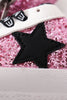 Hot pink star glitter sneaker (toddler to big kids)