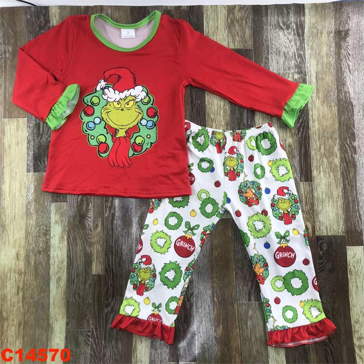 Grinch pajamas baby girl hot sale