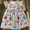 BACK TO SCHOOL BUS & BOOKS PEARL DRESS