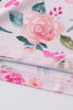 Pink floral print bamboo pajamas set
