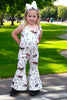 HORSE RIDER, WESTERN PRINTED GIRLS JUMPSUIT.