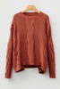 Redwood Burl Chunky Fit Slouchy Textured Knit Sweater