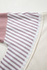 White Color Block Striped Patchwork Dolman Slit Sweatshirt