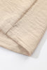 Apricot Short Bubble Sleeve Smocked Wide Leg Jumpsuit