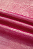 Bright Pink Metallic Round Neck Cap Sleeve Tee