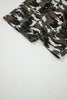 Green Camouflage Print Splashed Distressed Loose Denim Pants