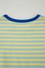 Green Stripe Drop Shoulder Boxy Casual Terry Short Set