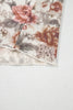 Red Floral Print Stitched Detail Tie V Neck Long Bell Sleeve Blouse