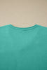 Mint Green Cotton Mineral Wash T Shirt