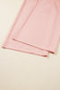 Pink Stripe Drawstring Plus Size Loose Pants