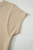 Light Pink Solid Color Loose Tee Drawstring Wide Leg Pants 2pcs Outfit