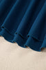 Rose Red Color Block Patchwork Bow Knot Detail Sleeveless Swim Dress