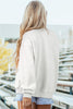 Black Oversize Drop Shoulder Reversible Mock Neck Sweatshirt
