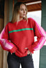 Fiery Red Christmas Holly Festive Holiday Sweater