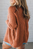 Redwood Burl Mixed Pattern Knitted Open Front Plus Cardigan