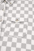 Khaki Checkered Buttoned Down Casual Western Jacket
