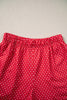 Red Plaid MERRY Holiday Long Sleeve Top and Shorts Set