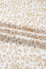 Khaki Plus Size Ruffled Arm Leopard Sweatshirt