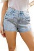 Beau Blue Bow Detail Denim Shorts with Pockets