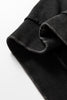 Black Half Zip Kangaroo Pocket Mineral Wash Baggy Hoodie