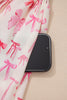 Pink Full Zip Cinched Waist Sleeveless Bow Mini Dress