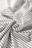 White Stripe Square Neck Long Sleeve Top
