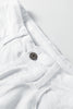 White Bow Knot Side Detail Straight Leg Loose Jeans