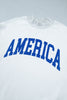 Light Grey Mock Neck Reversible USA/America Graphic Sweatshirt