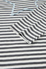 Gray Stripe Contrast Star Stitched Plus Size Long Sleeve Top