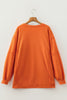 Flamingo Halloween Witchy Plaid Slogan Embroidered Patch Tunic Sweatshirt