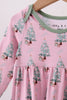 Pink christmas tree bamboo gown