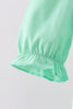 Green embroidery ruffle bubble