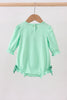 Green embroidery ruffle bubble