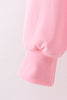 Pink clover glitter mom&me top