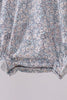 Floral bunny smocked bubble