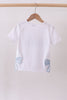 White MAMA bow applique mom&me top