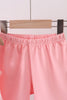 Pink character embroidery gingham bubble