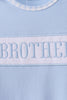 Blue brother embroidery gown
