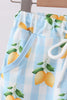 Blue lemon swim trunks