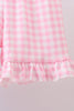 Blue sailboat embroidery jacquard shorts set