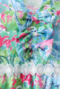 Green tropical garden dress