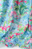Green tropical garden dress