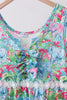 Green tropical garden dress