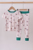 Green duck bamboo pajama set